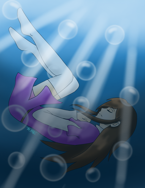 drowning in her past - ibisPaint