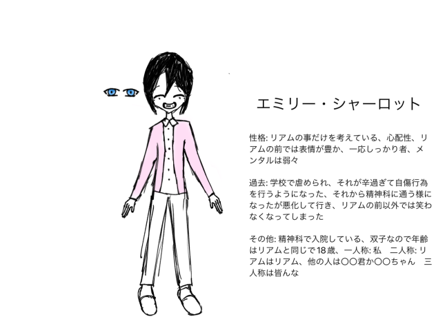 リアムのお姉ちゃんの資料！
