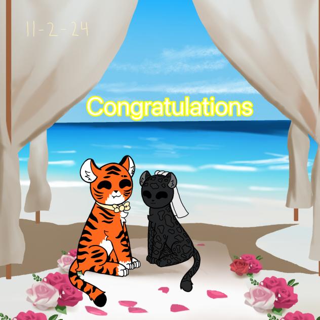 Congratulations to my aunt and uncle