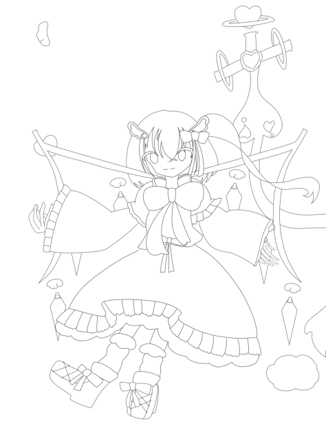 天国or地獄(本気絵)線画