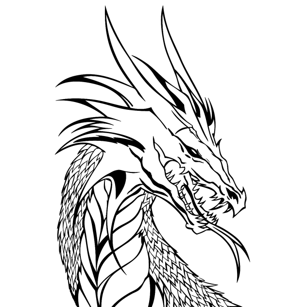 Dragon lineart