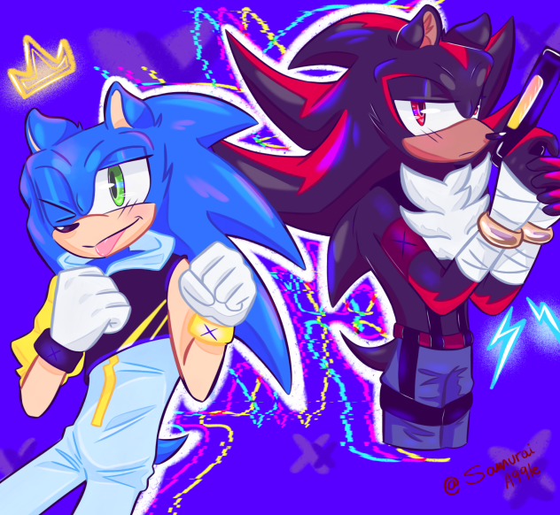 Idea for an AU 😗👍 💙🖤