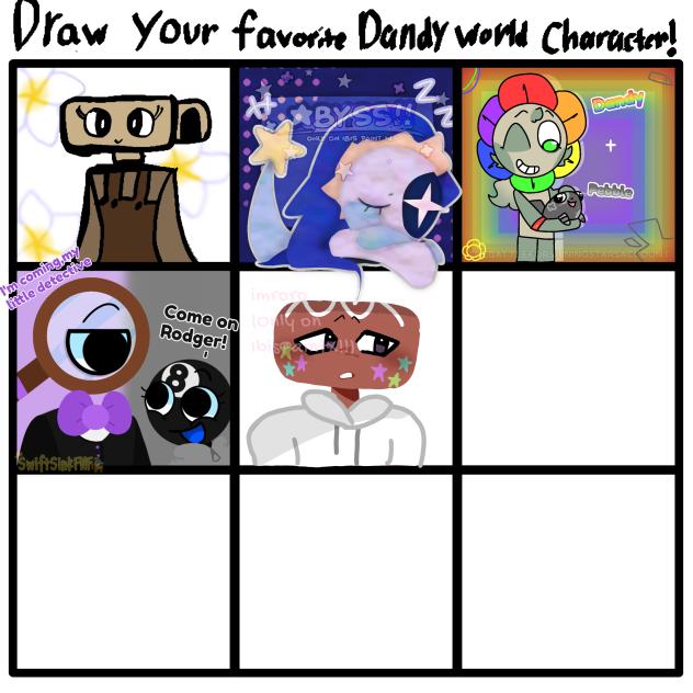 draw your fav dandy world char collab!!
