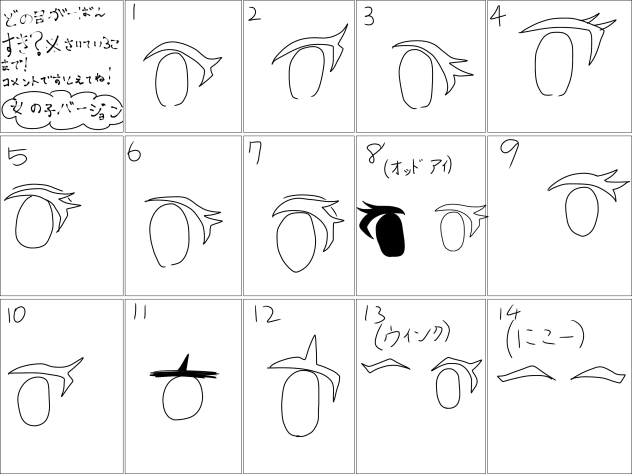 どの目が好き？
