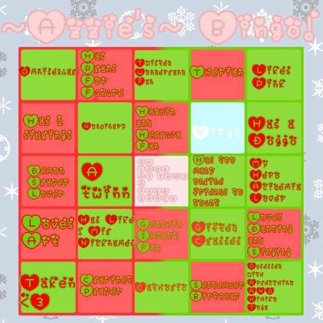 ~Azzies Bingo~