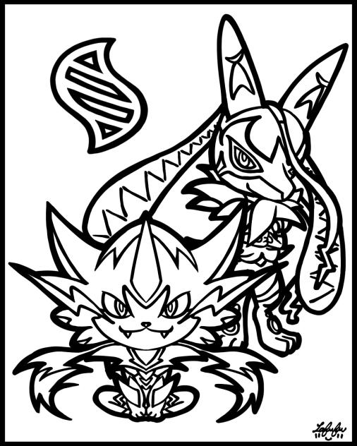 メガシンカ：線画