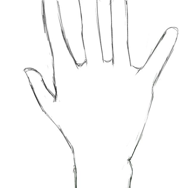 Hand reaching out animation