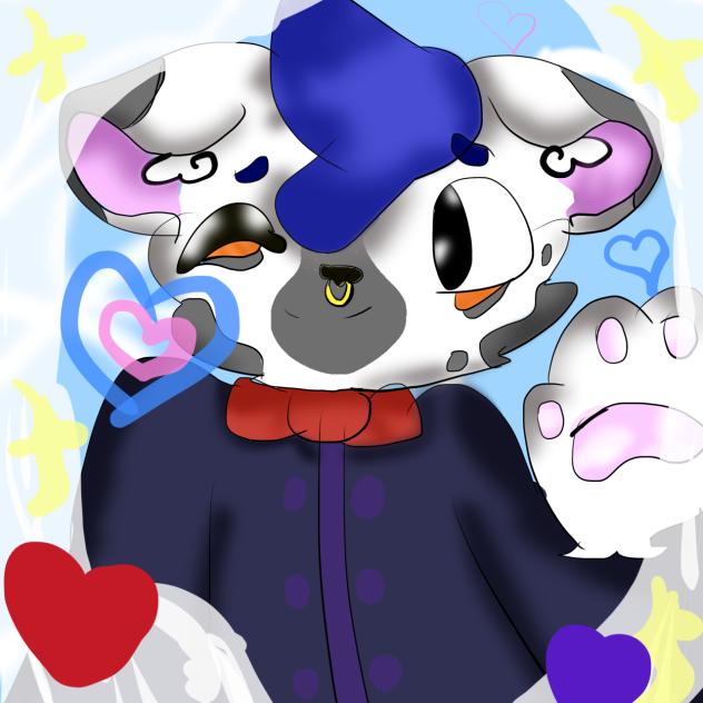 cutesy cartoony-