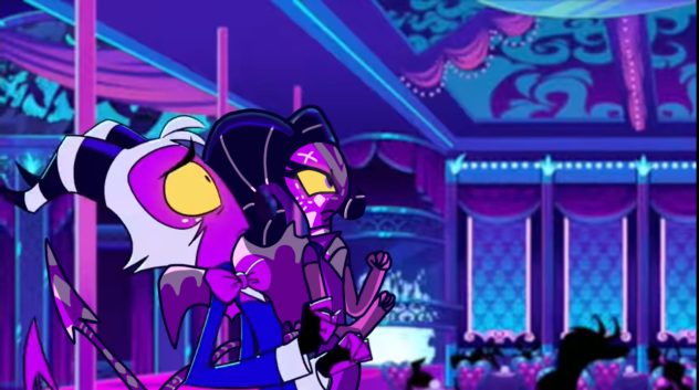 Moxxie And Aurora Looking Asmodeus