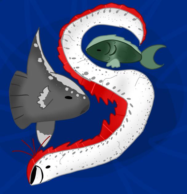 Oarfish fish and sunfish