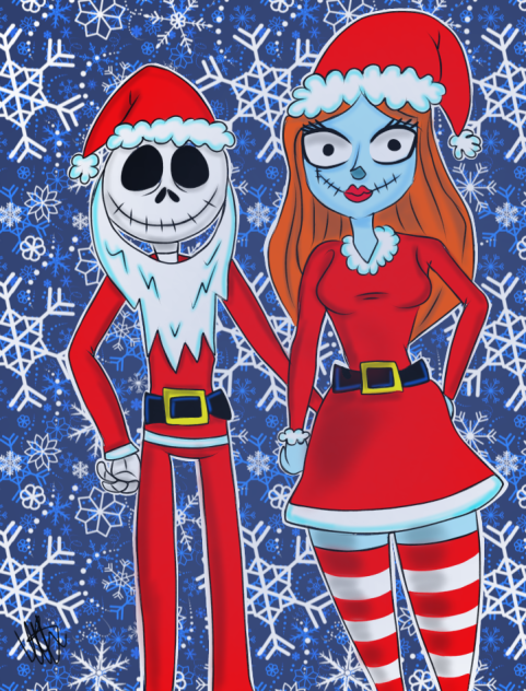 Jack y sally christmas 🦌🎅🎅