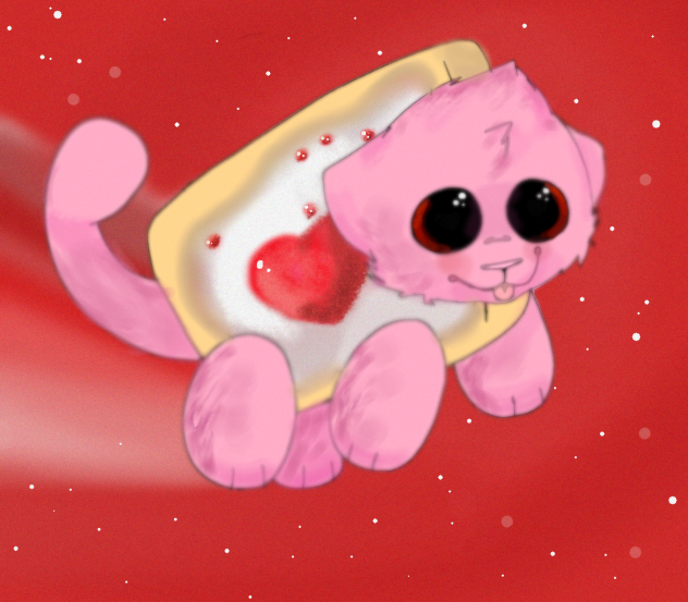 Some kind of valentines nyan cat