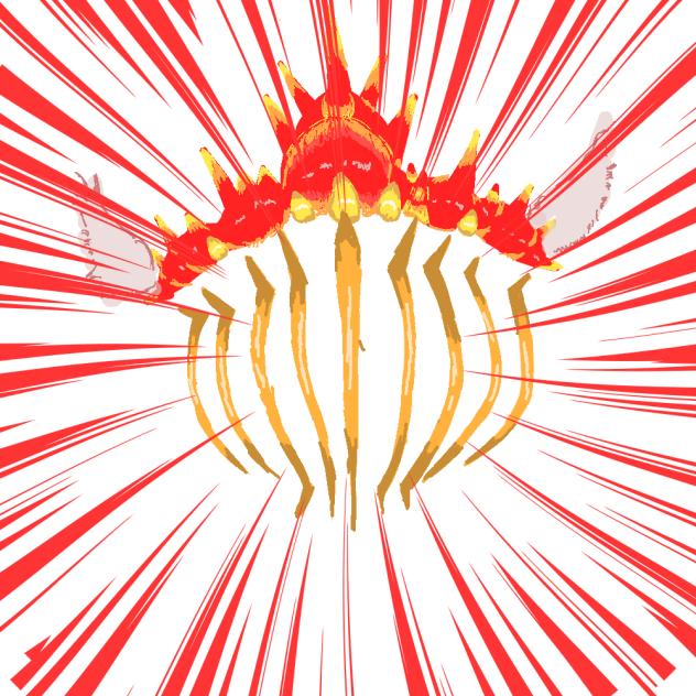 Red crown in dress to impress