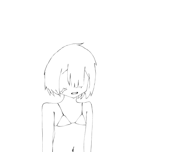 loli kaori line art