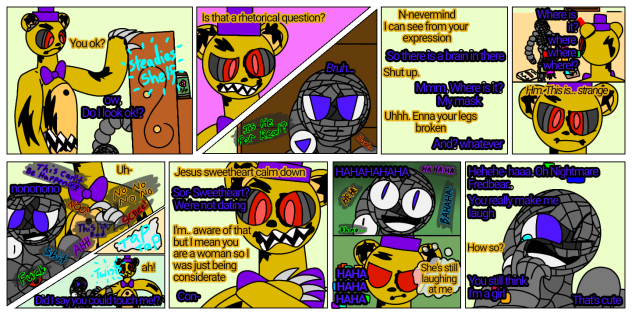 N-o (aftermath)p9. FNaF fan made comic
