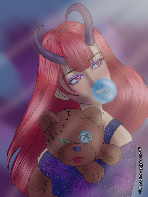 ilustración #chica #tierna