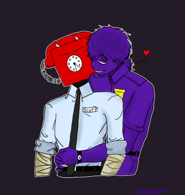 Purple Guy x Phone Guy ibisPaint