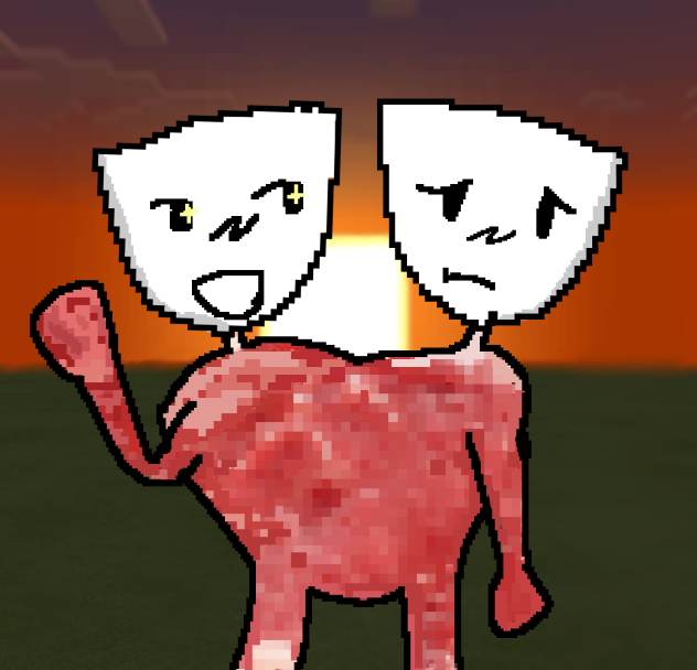 a happy and saddy doddle for you guys!