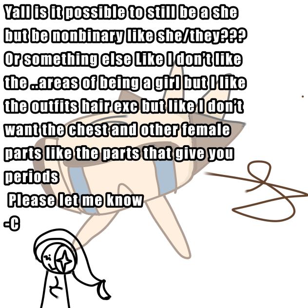 It can be nonbinary or something else