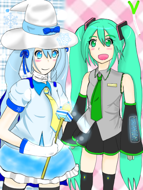 初音ミクとSnow miku2014