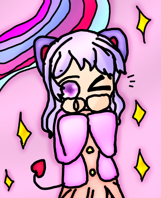 da cutest line art that i ever colored✨✨