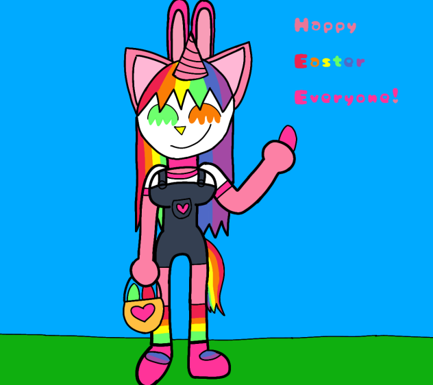 RainbowDoggieUnicorn in Easter