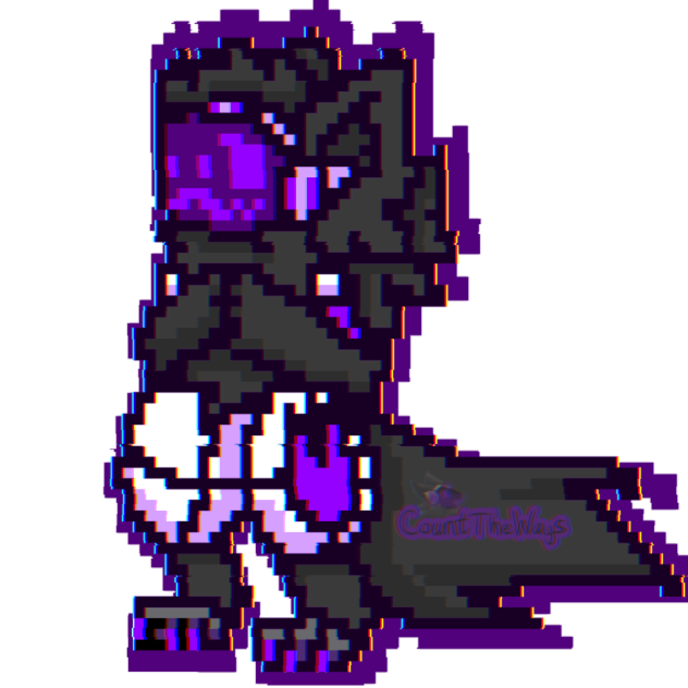 My good old floofy boi but pixelated