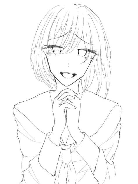 フリー線画やで