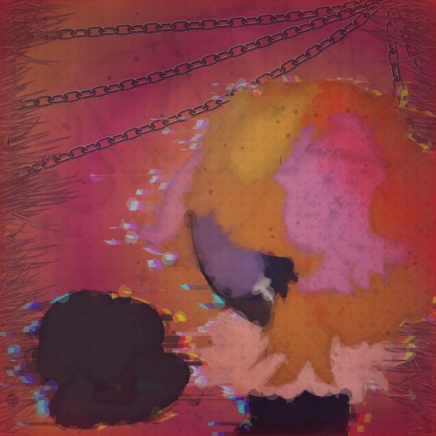 The broken, of the worshipped flower.