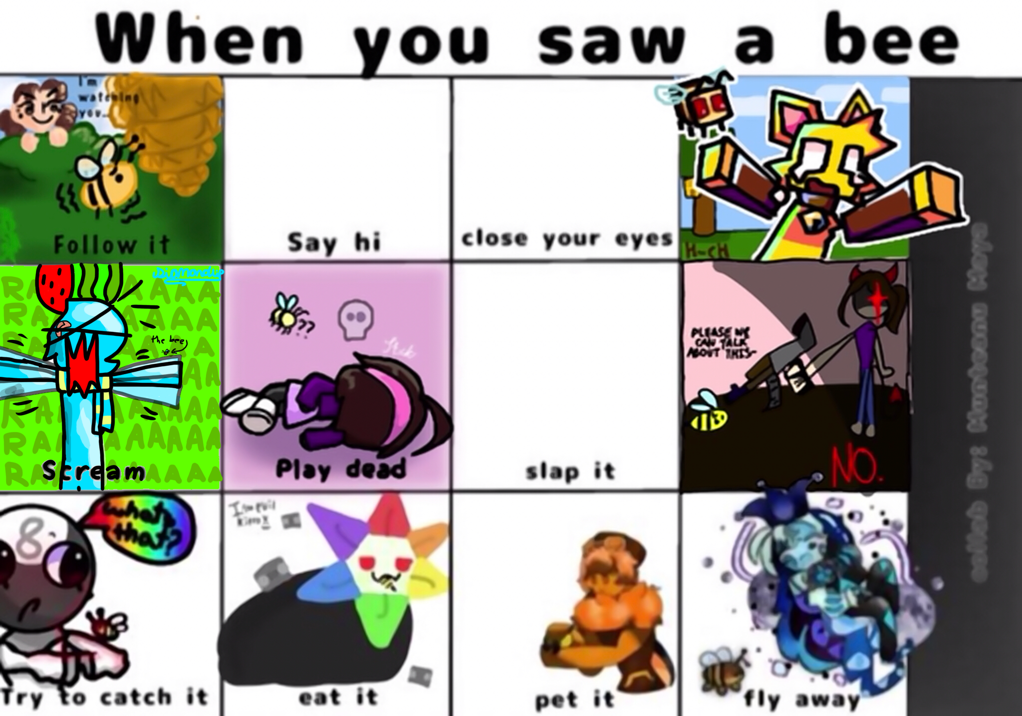 Bee collab 🐝 (reposted) - ibisPaint