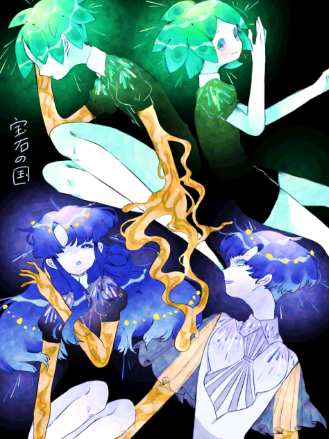 宝石の国　イラストカード3枚とイラストペーパー アフタヌーンKC宝石の〝原石〟フェア『宝石の国』イラストカード