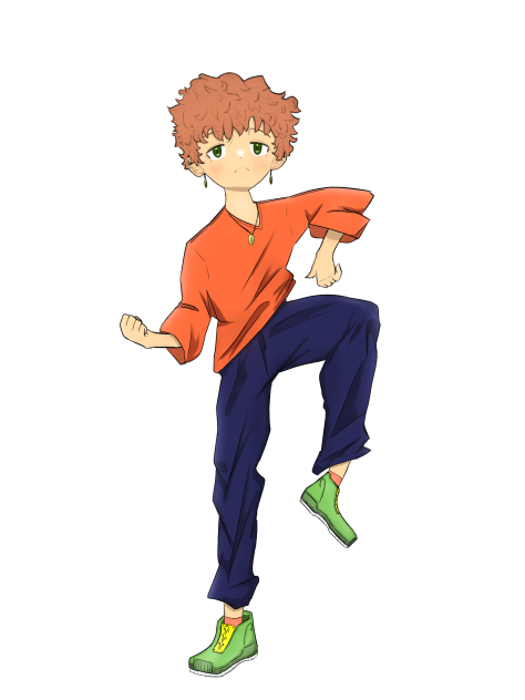 変なポーズ