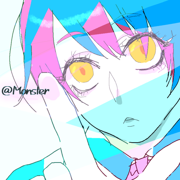 ド派手カラフル加工らくがき