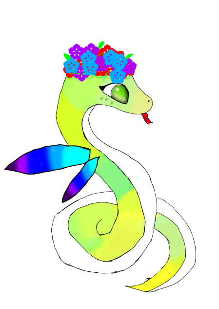 leafy snake - ibisPaint