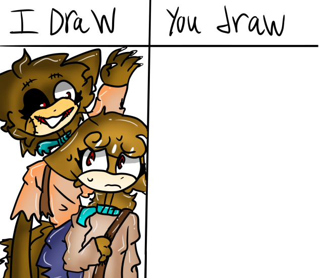 I draw you draw sonic oc