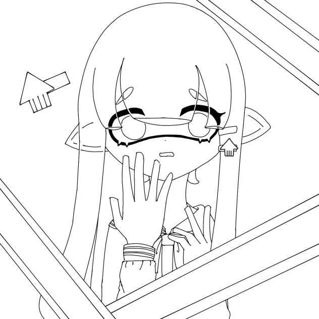 もなちゃん線画☆