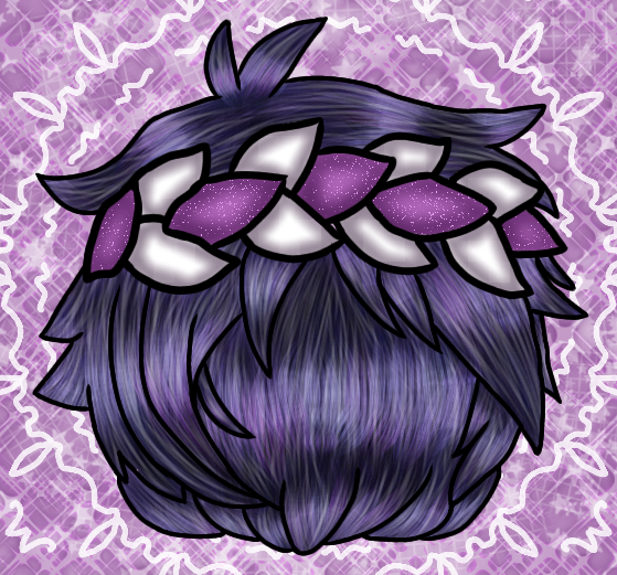 Cabelo roxo de Gacha(edit)