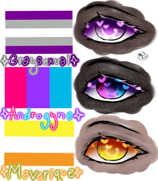 LGBTQ+ Flags as Eyes 8