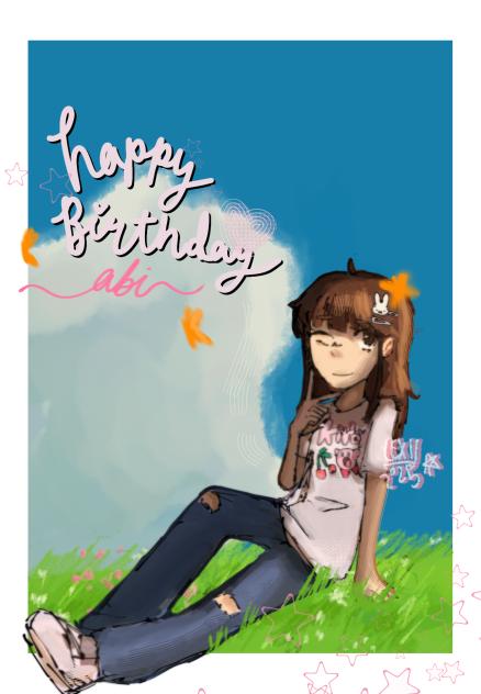 Happy belated birthday abi❤️