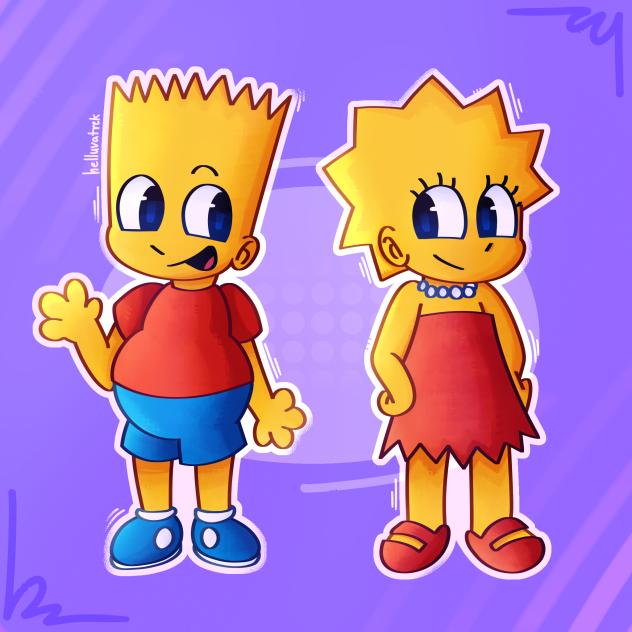 BART AND LISA