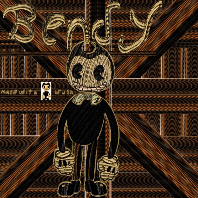 Bendy made with a bendy brush