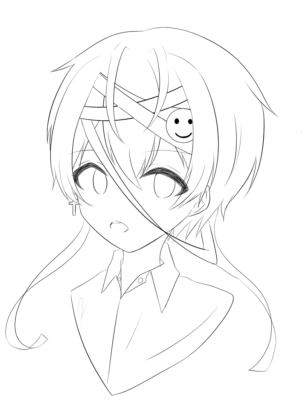 鬱くん 線画 Ibispaint