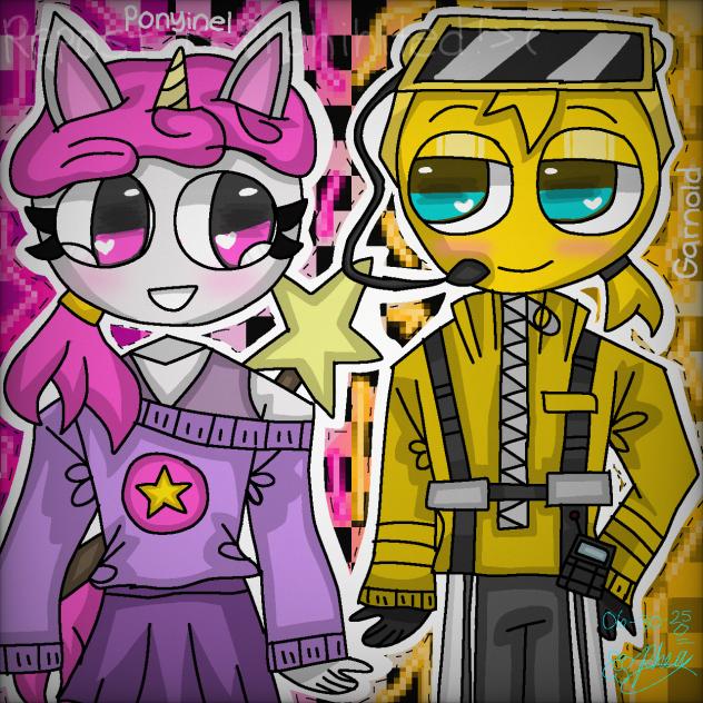 Ponyinel x Garnold 🩷💛🩵