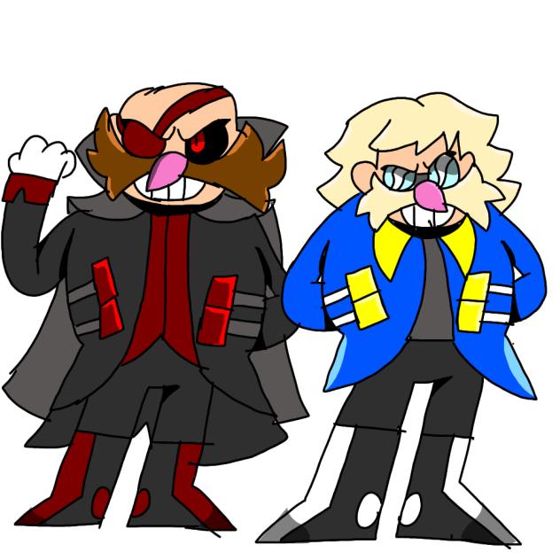 Lord Eggman and Steve (Morpho) Eggman