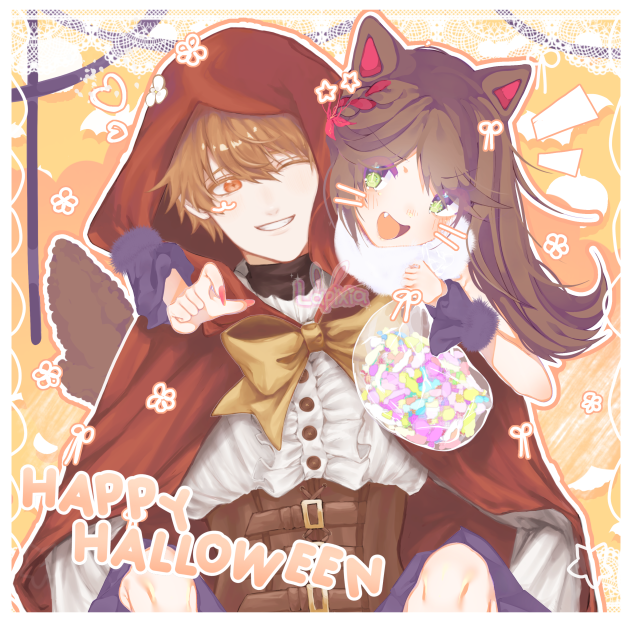 halloween luke x rosa - ibisPaint