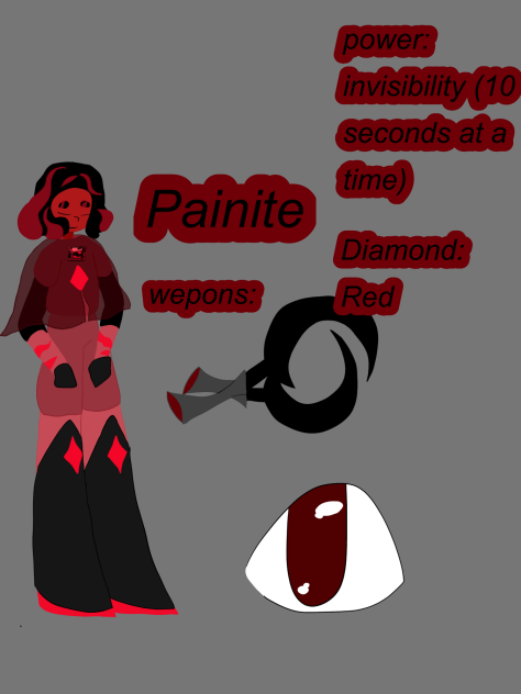 new steven universe oc, painite!!