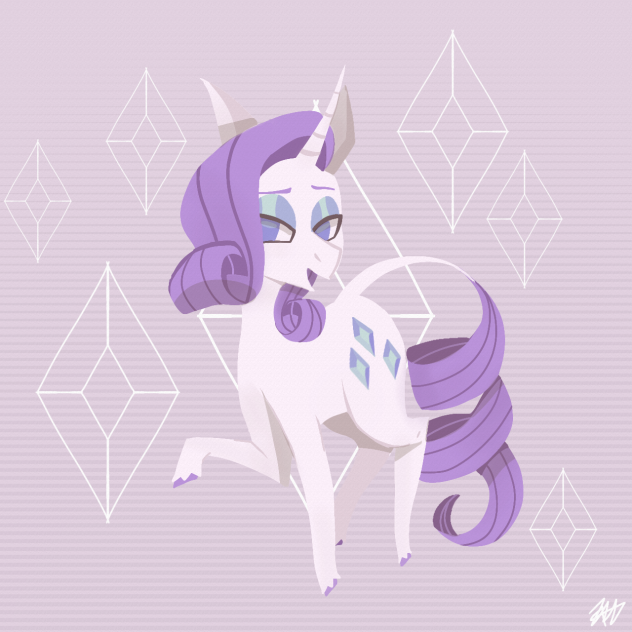 Mas q pony bonito l Rarity MLP