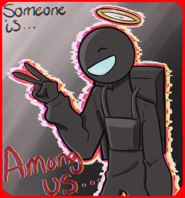 Among us fanart heh!