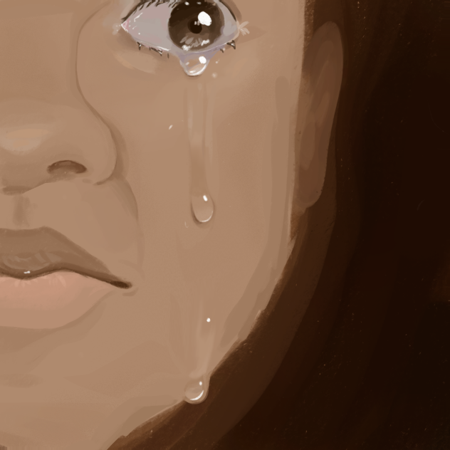 Teary eyes