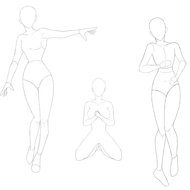 Set of poses